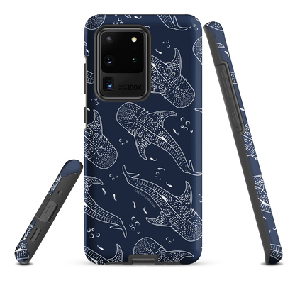 Samsung Phone Case - Whale Sharks Pattern Navy