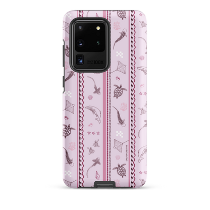 Samsung Phone Case - Orchid Candy Stripes