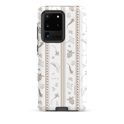 Samsung Phone Case -  Candy Stripes Beige