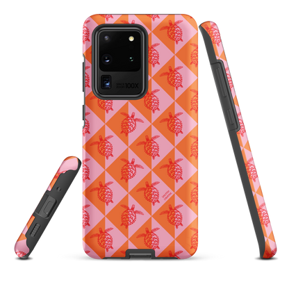 Samsung Phone Case -  Turtle Diamonds Candy Sunset