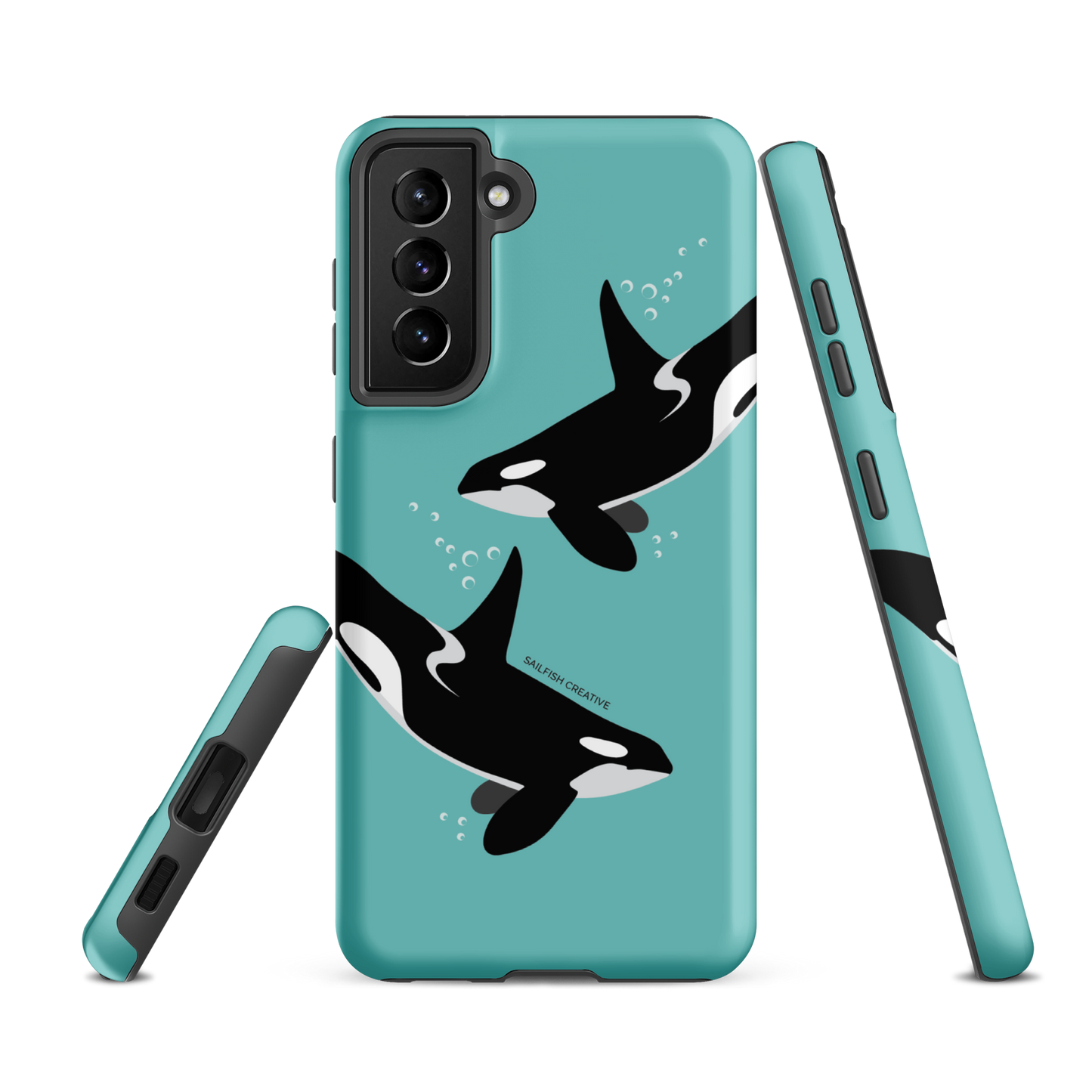 Samsung Phone Case - Orcas Blue