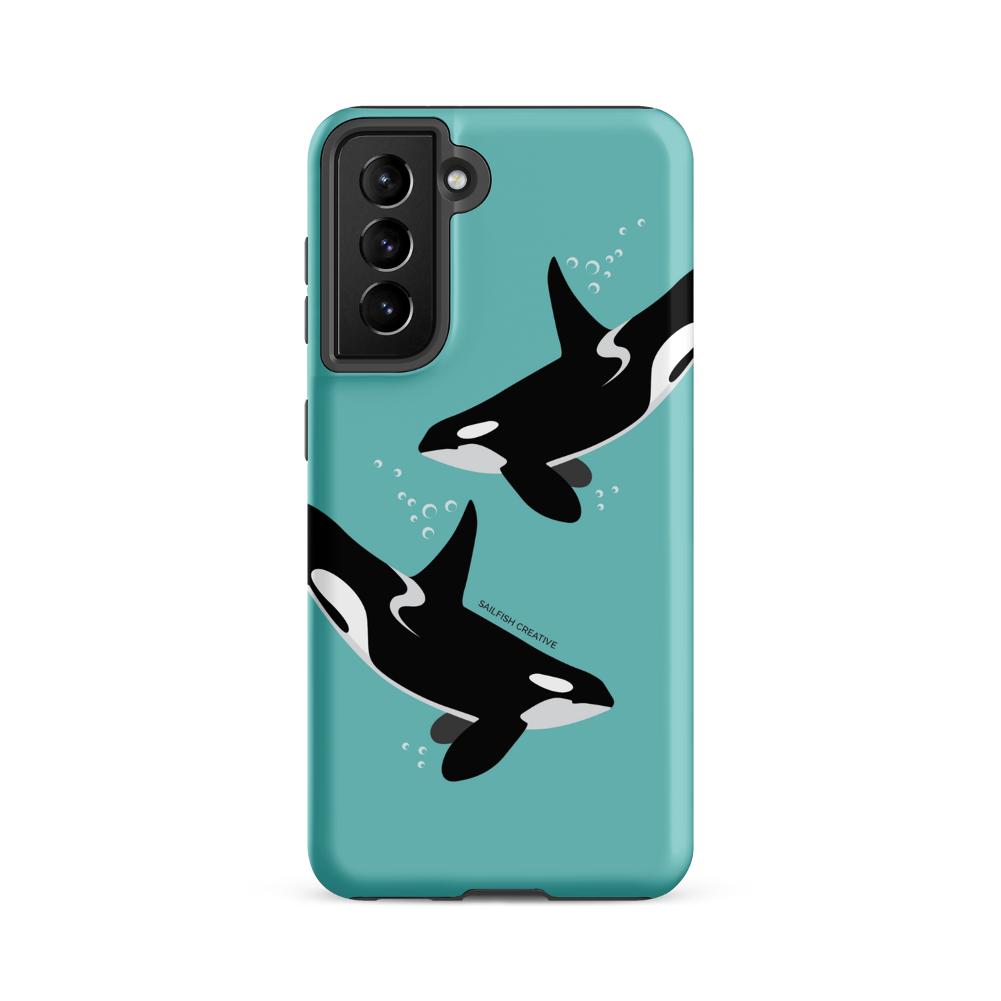 Samsung Phone Case - Orcas Blue