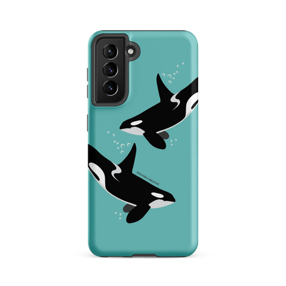 Samsung Phone Case - Orcas Blue