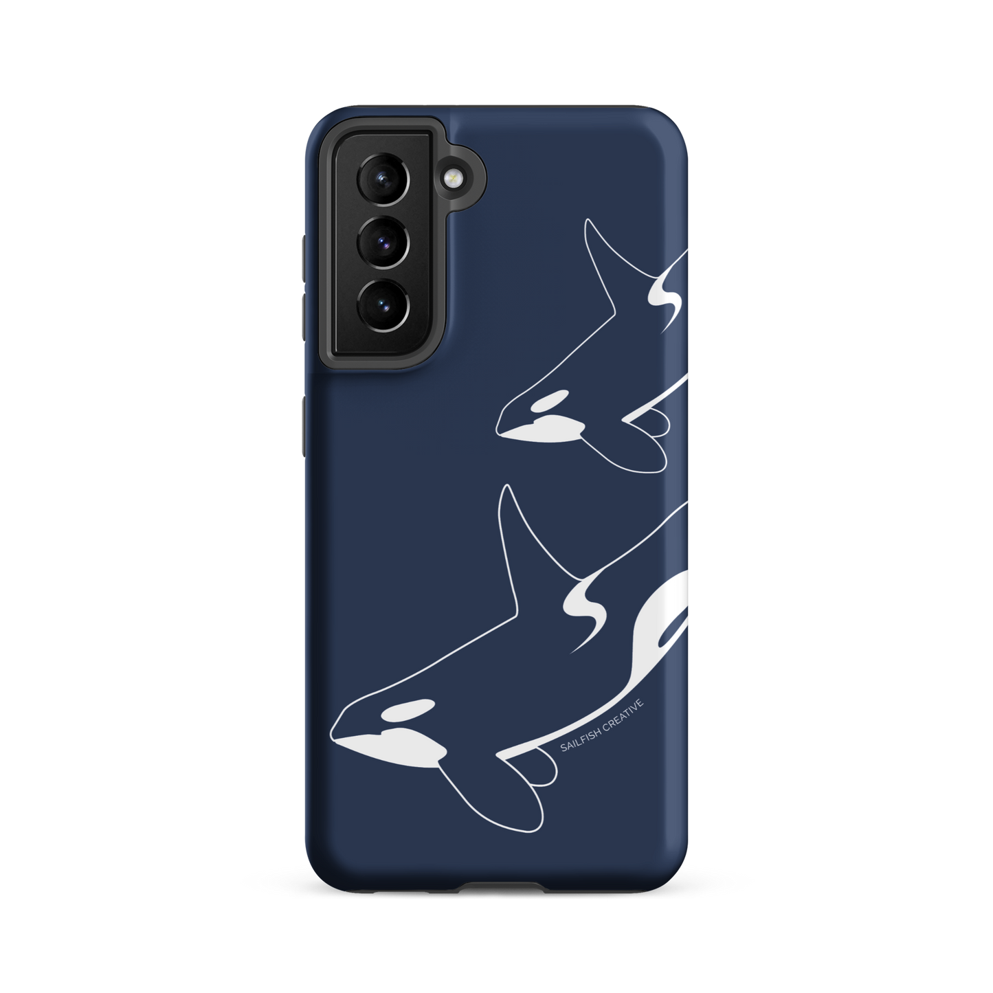 Samsung Phone Case -  Orca Outline Navy