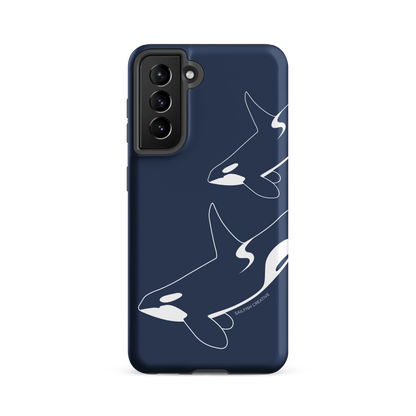 Samsung Phone Case -  Orca Outline Navy