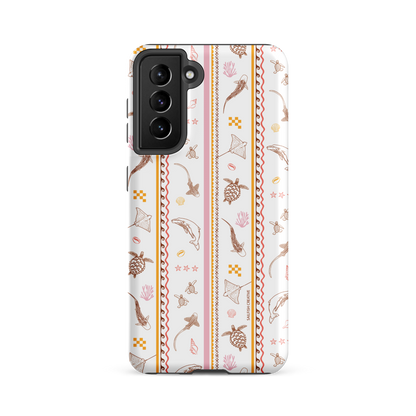 Samsung Phone Case - Candy Stripes on White
