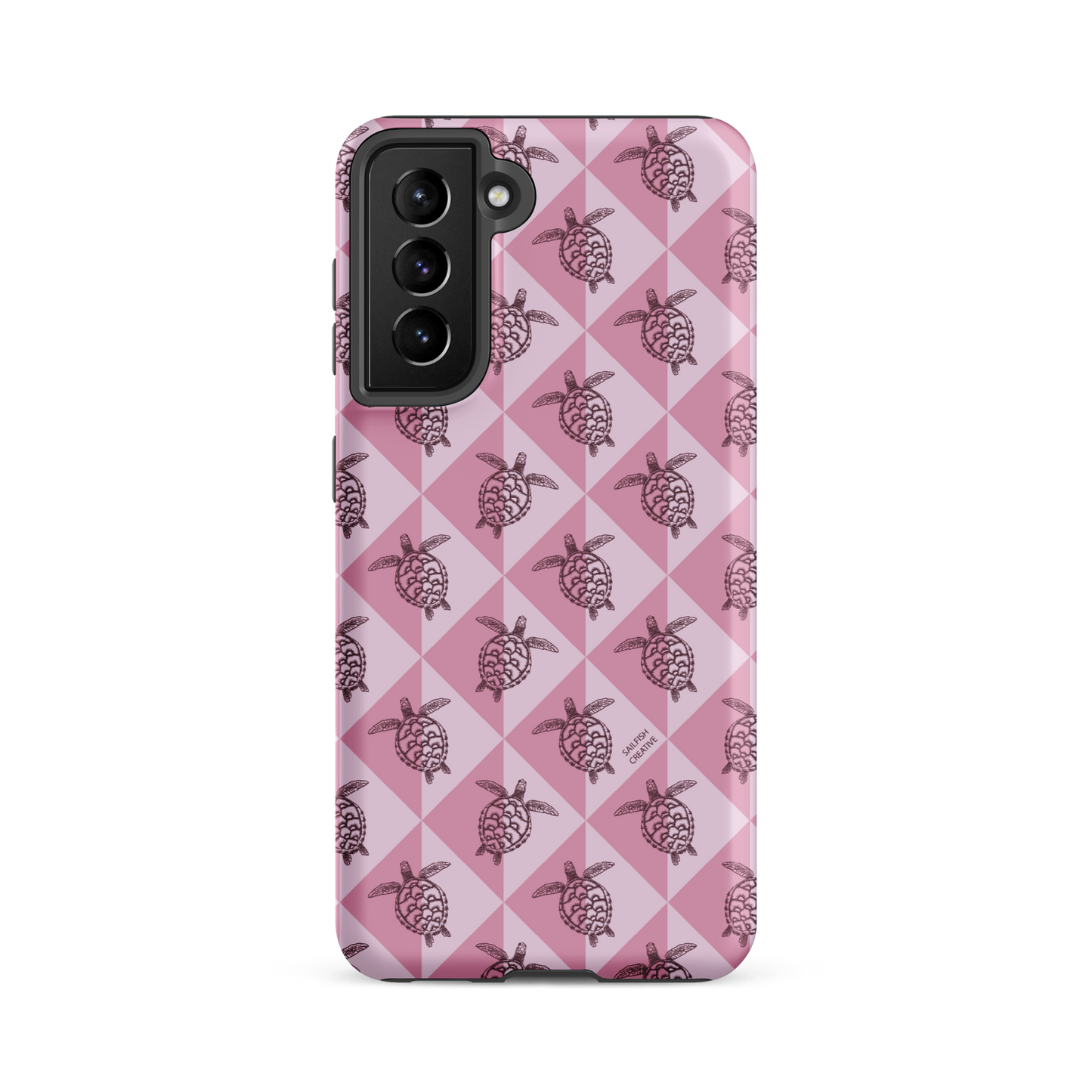 Samsung Phone Case -  Turtle Diamonds Orchid