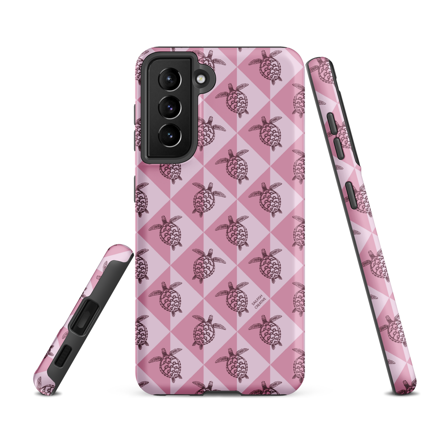 Samsung Phone Case -  Turtle Diamonds Orchid