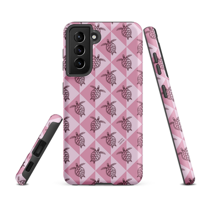 Samsung Phone Case -  Turtle Diamonds Orchid