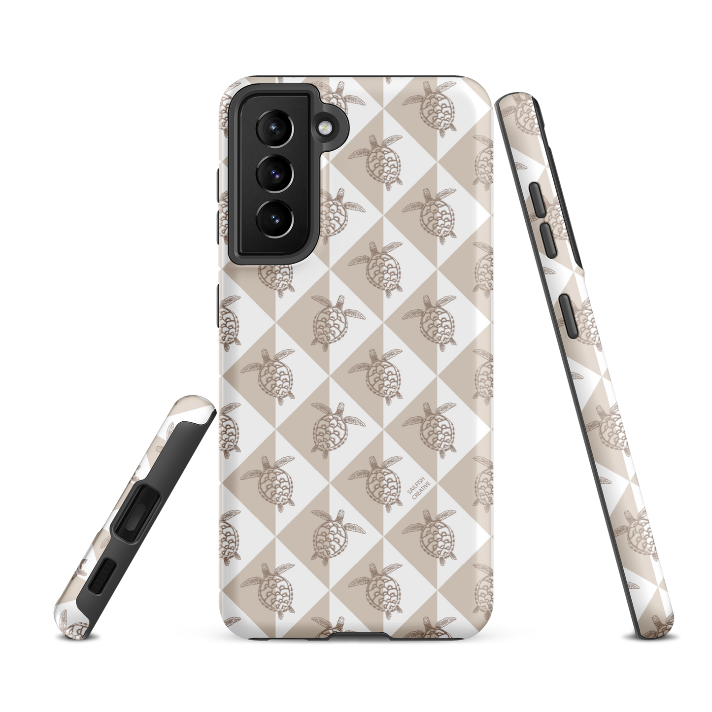 Samsung Phone Case - Turtle Diamonds Neutral