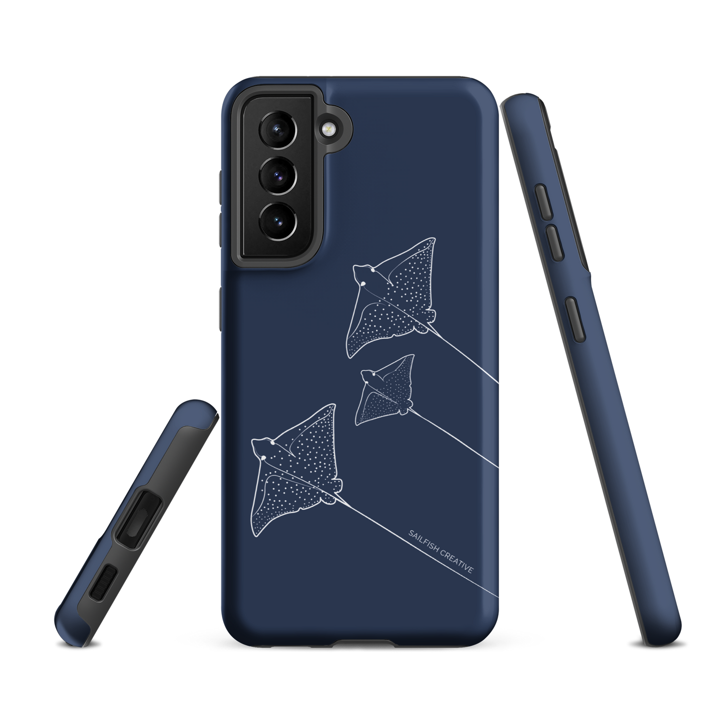 Samsung Phone Case -  Eagle Ray Outline Navy