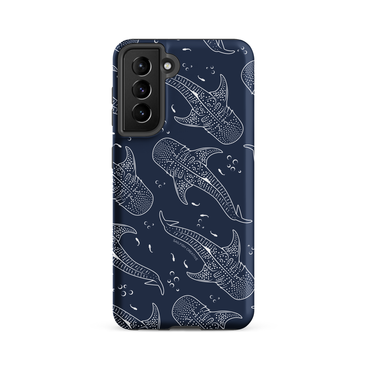 Samsung Phone Case - Whale Sharks Pattern Navy