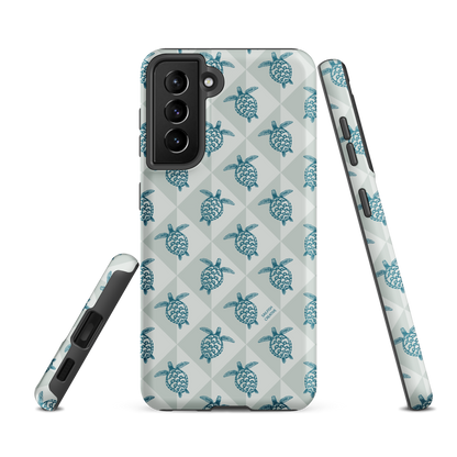 Samsung Phone Case -  Turtle Diamonds Coastal Storm