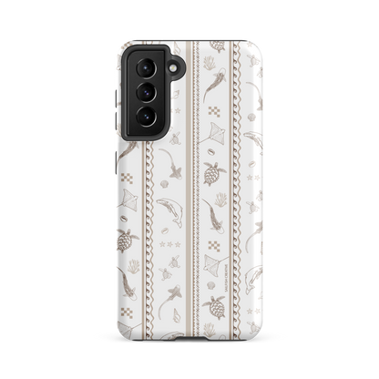 Samsung Phone Case -  Candy Stripes Beige