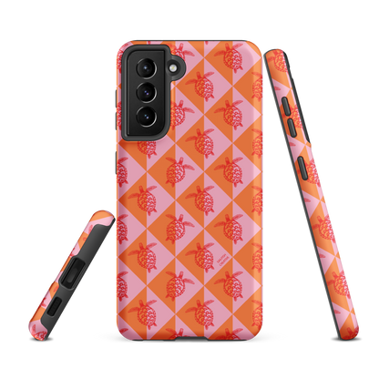 Samsung Phone Case -  Turtle Diamonds Candy Sunset