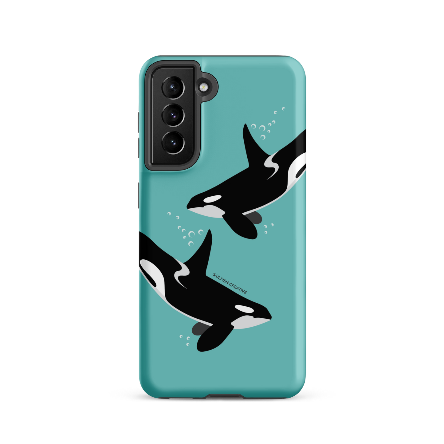 Samsung Phone Case - Orcas Blue
