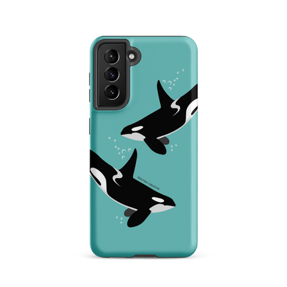 Samsung Phone Case - Orcas Blue