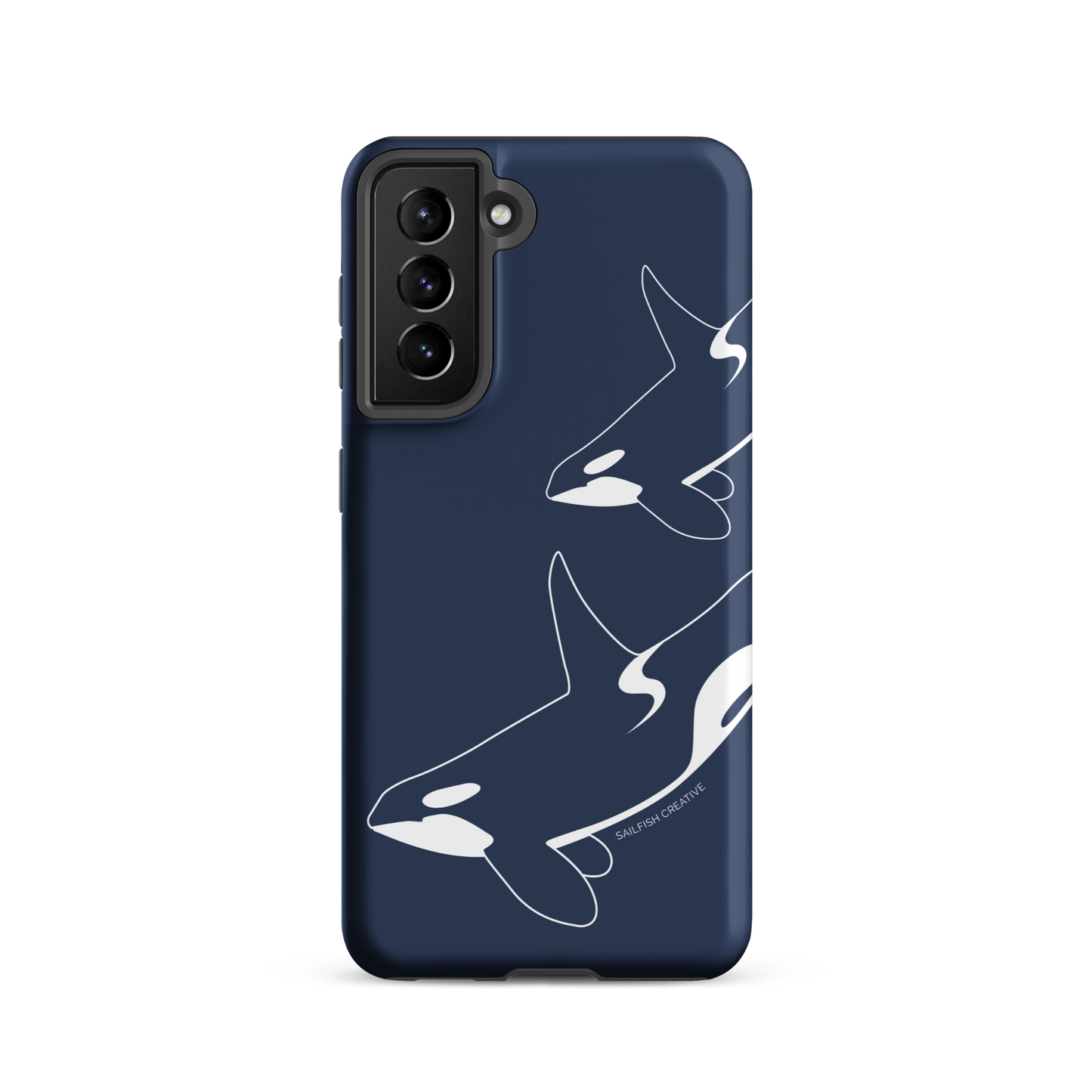 Samsung Phone Case -  Orca Outline Navy