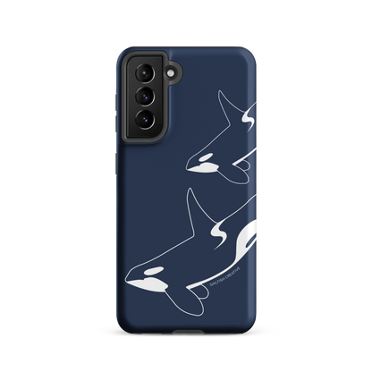 Samsung Phone Case -  Orca Outline Navy