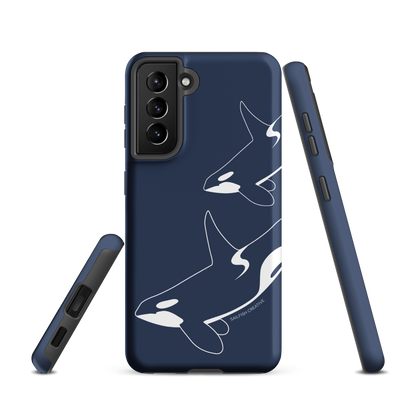 Samsung Phone Case -  Orca Outline Navy