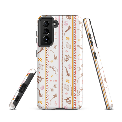 Samsung Phone Case - Candy Stripes on White