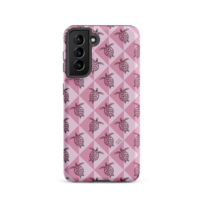 Samsung Phone Case -  Turtle Diamonds Orchid