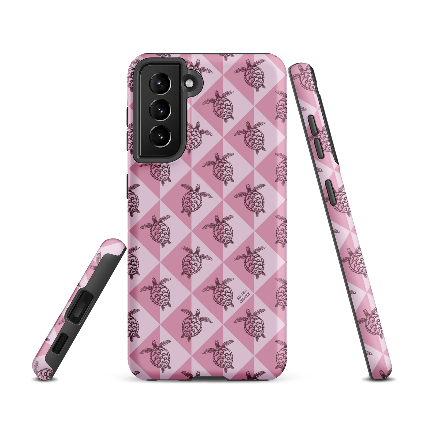 Samsung Phone Case -  Turtle Diamonds Orchid