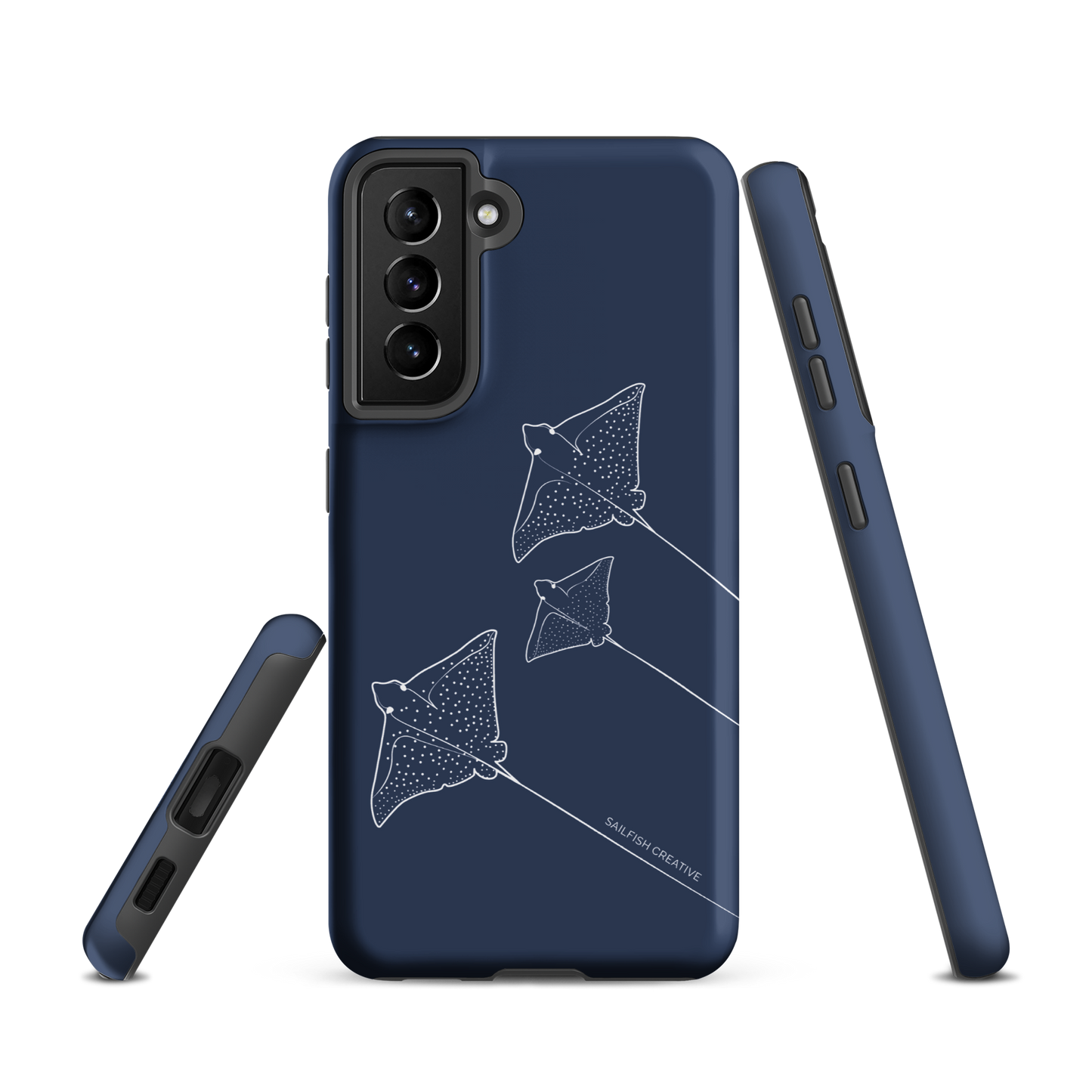 Samsung Phone Case -  Eagle Ray Outline Navy