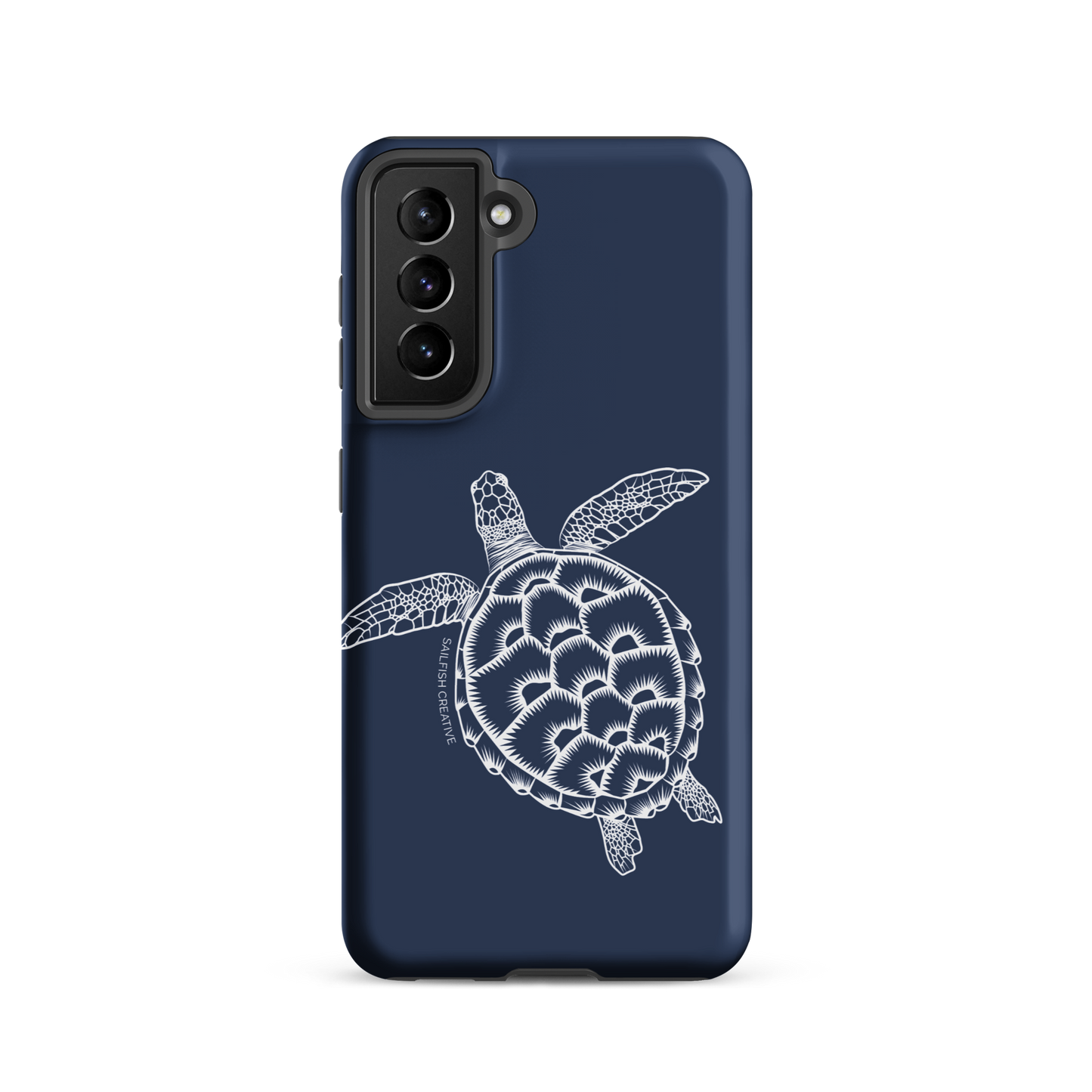Samsung Phone Case -  Turtle Outline Navy