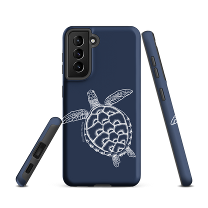 Samsung Phone Case -  Turtle Outline Navy