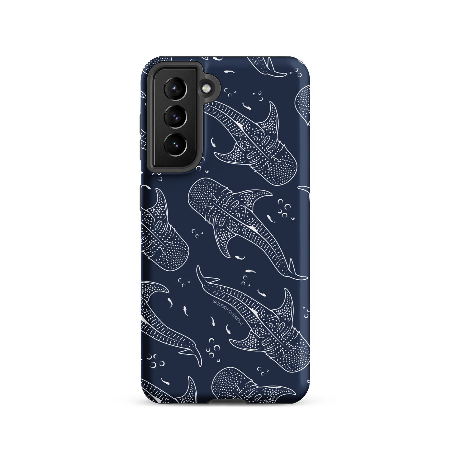 Samsung Phone Case - Whale Sharks Pattern Navy