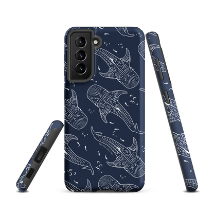 Samsung Phone Case - Whale Sharks Pattern Navy