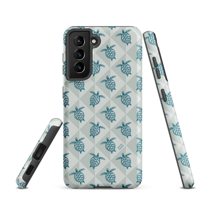 Samsung Phone Case -  Turtle Diamonds Coastal Storm