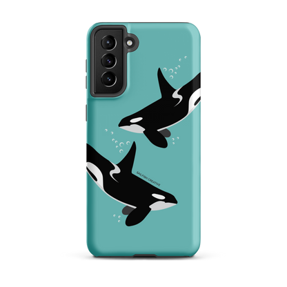 Samsung Phone Case - Orcas Blue