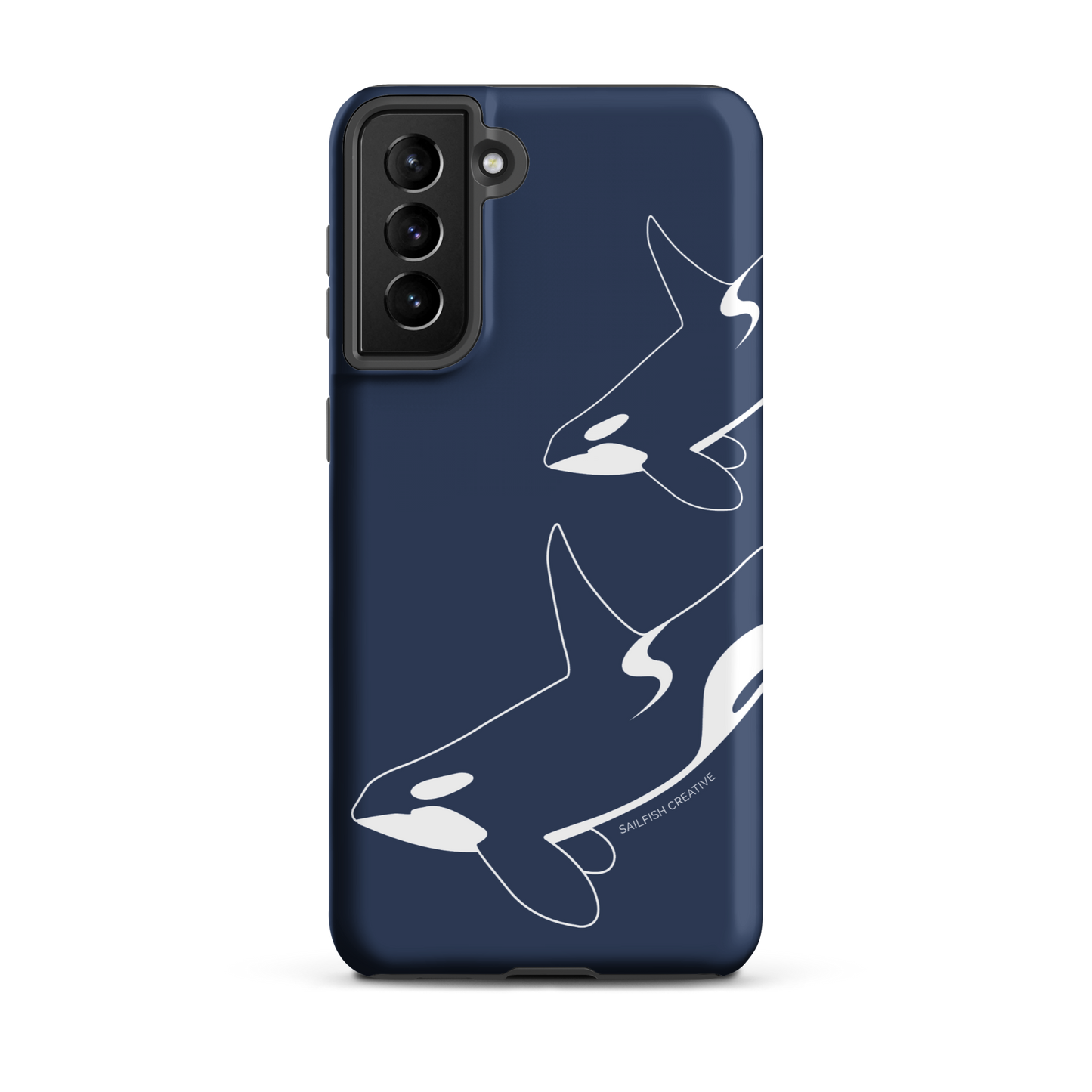 Samsung Phone Case -  Orca Outline Navy