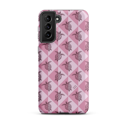 Samsung Phone Case -  Turtle Diamonds Orchid