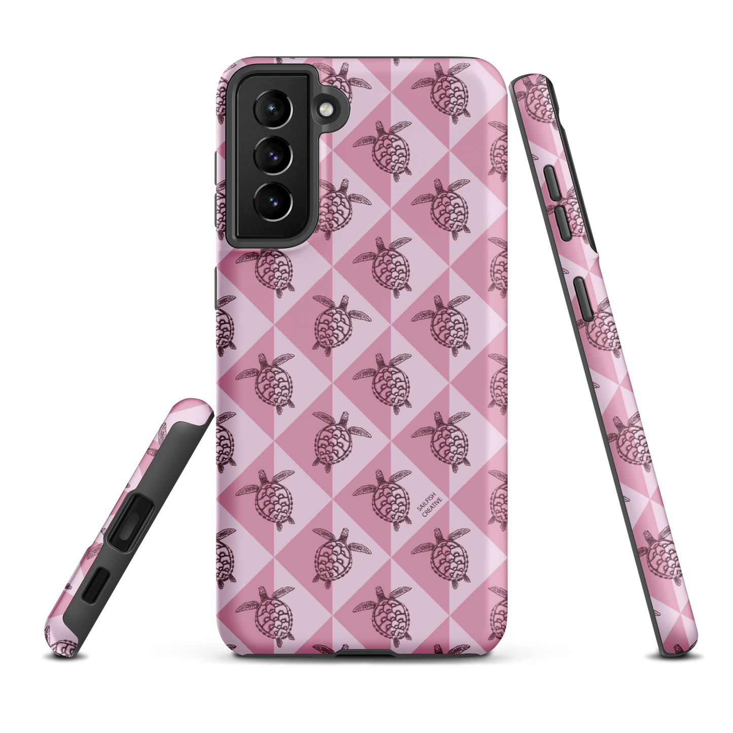 Samsung Phone Case -  Turtle Diamonds Orchid