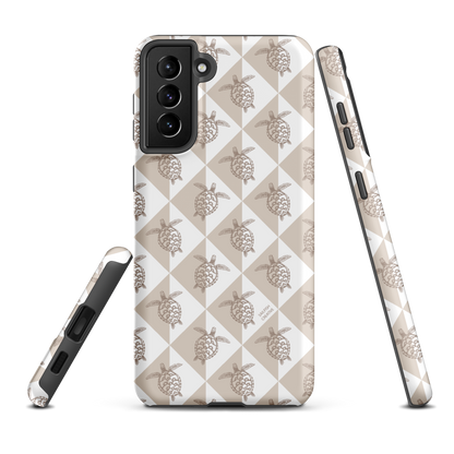 Samsung Phone Case - Turtle Diamonds Neutral