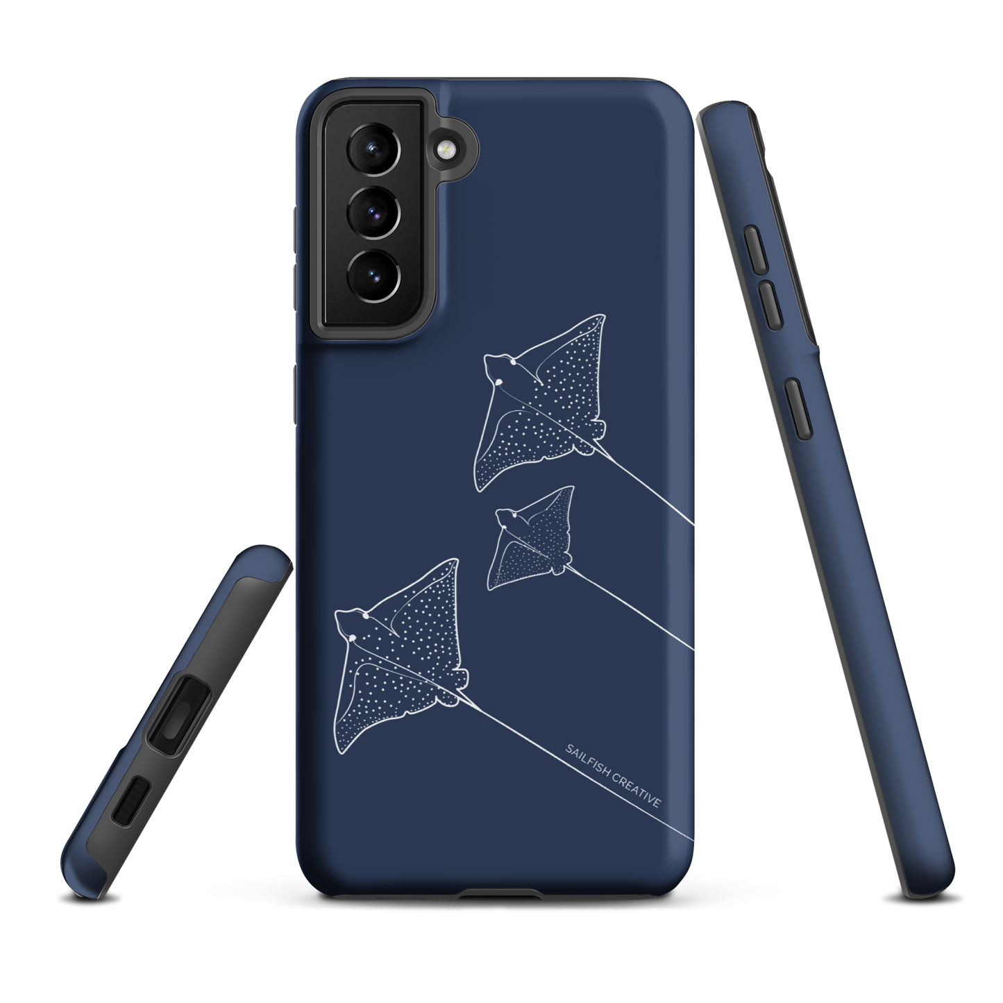 Samsung Phone Case -  Eagle Ray Outline Navy