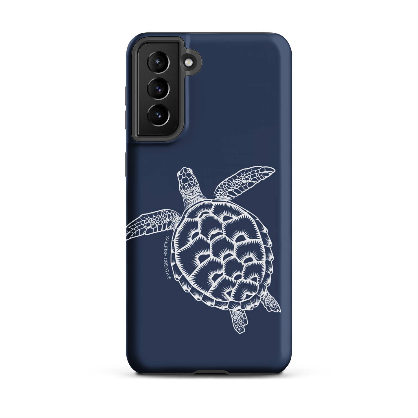 Samsung Phone Case -  Turtle Outline Navy