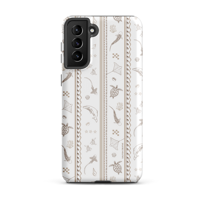 Samsung Phone Case -  Candy Stripes Beige