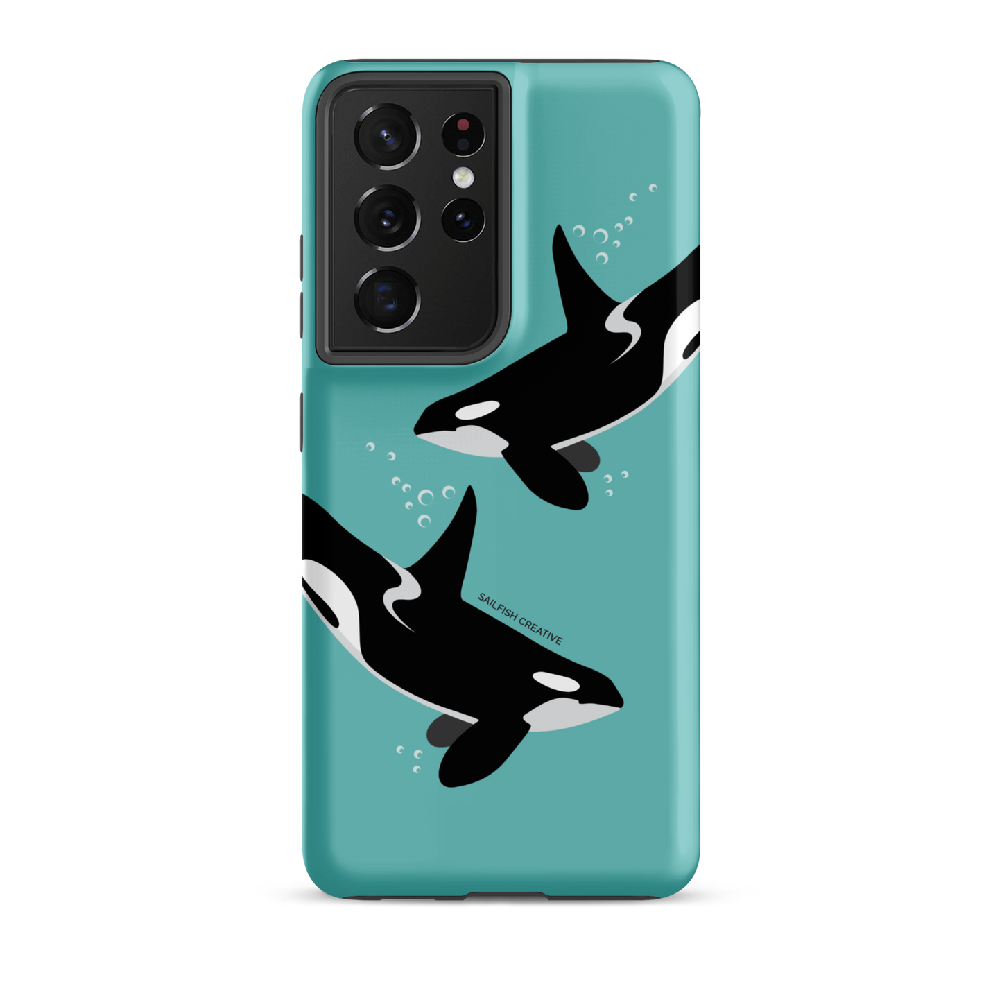 Samsung Phone Case - Orcas Blue