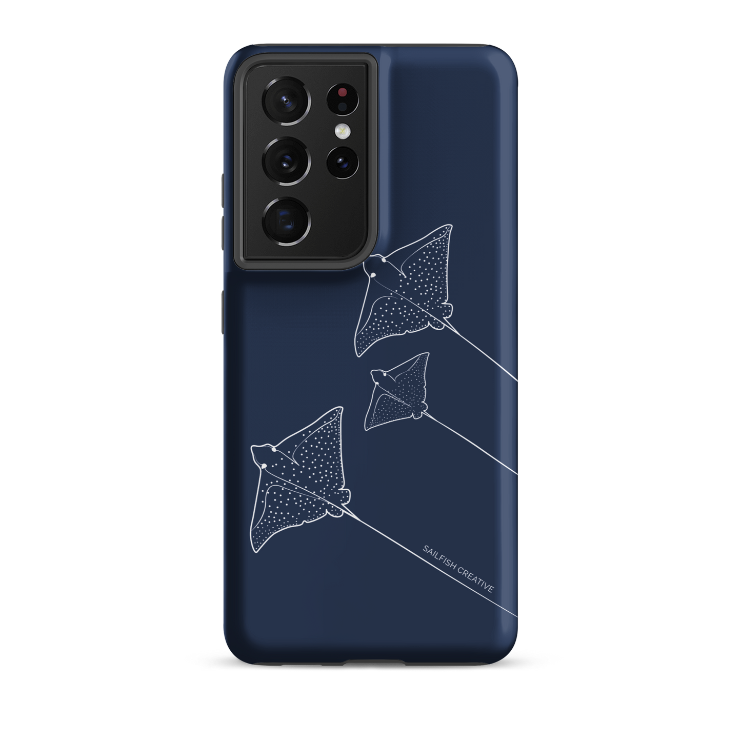 Samsung Phone Case -  Eagle Ray Outline Navy