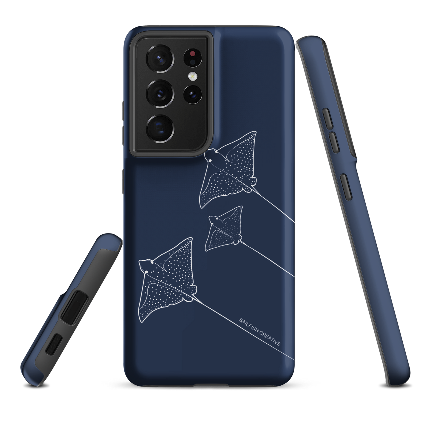 Samsung Phone Case -  Eagle Ray Outline Navy