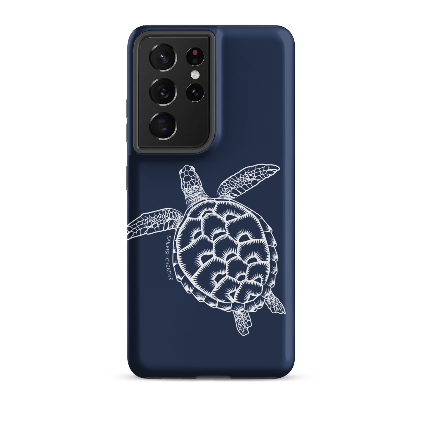 Samsung Phone Case -  Turtle Outline Navy