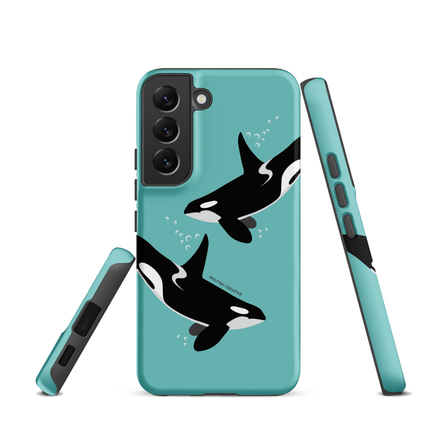 Samsung Phone Case - Orcas Blue