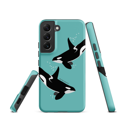 Samsung Phone Case - Orcas Blue