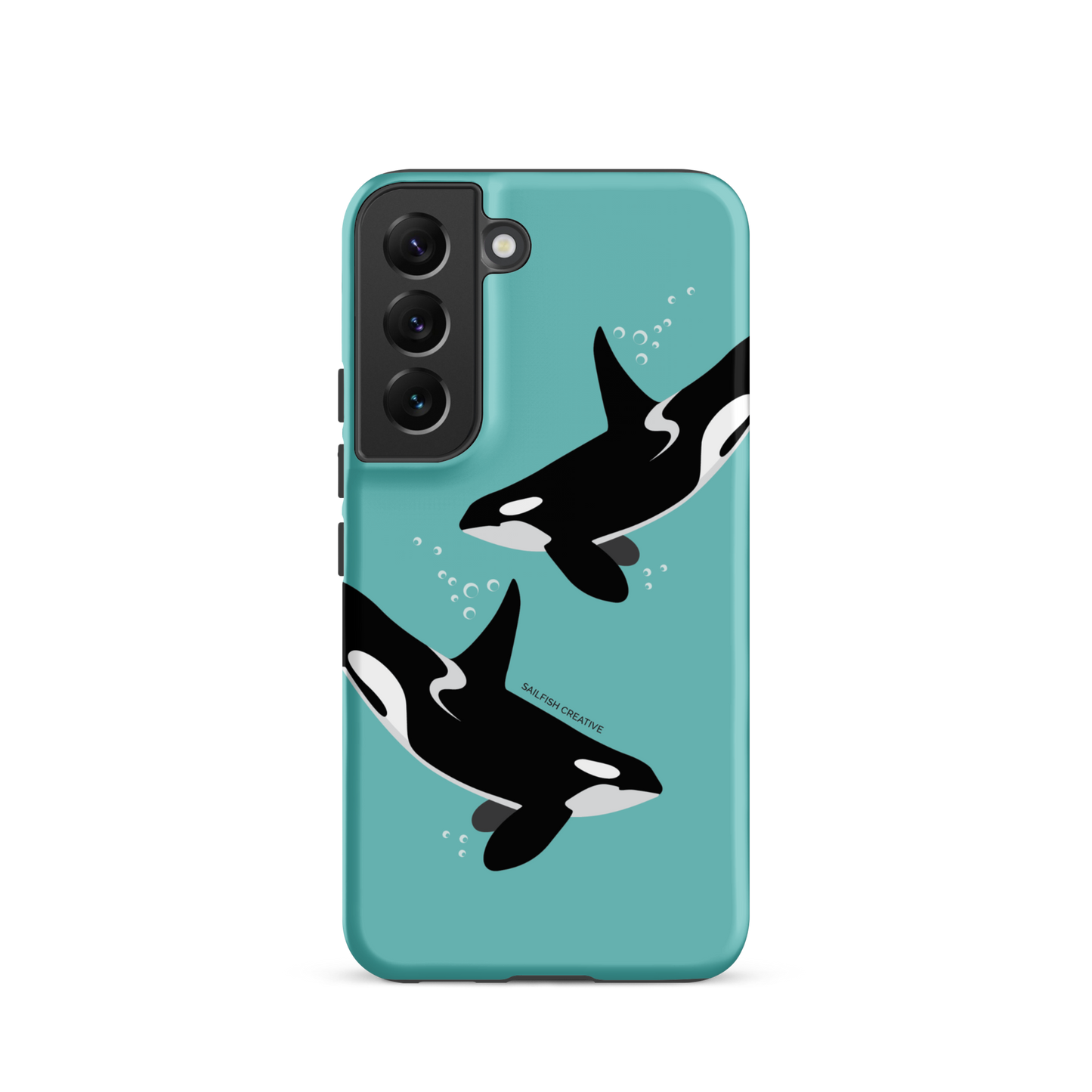 Samsung Phone Case - Orcas Blue
