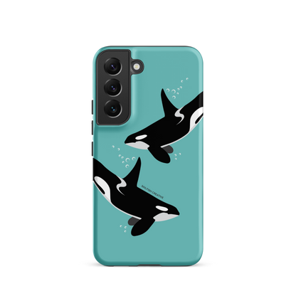 Samsung Phone Case - Orcas Blue