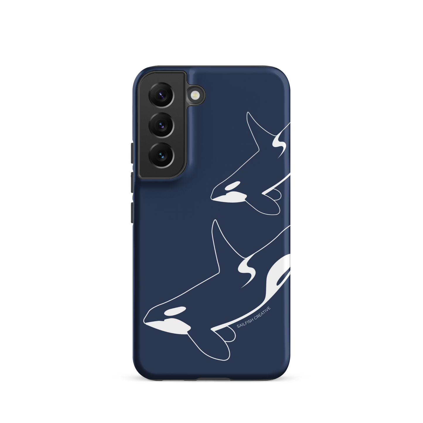 Samsung Phone Case -  Orca Outline Navy
